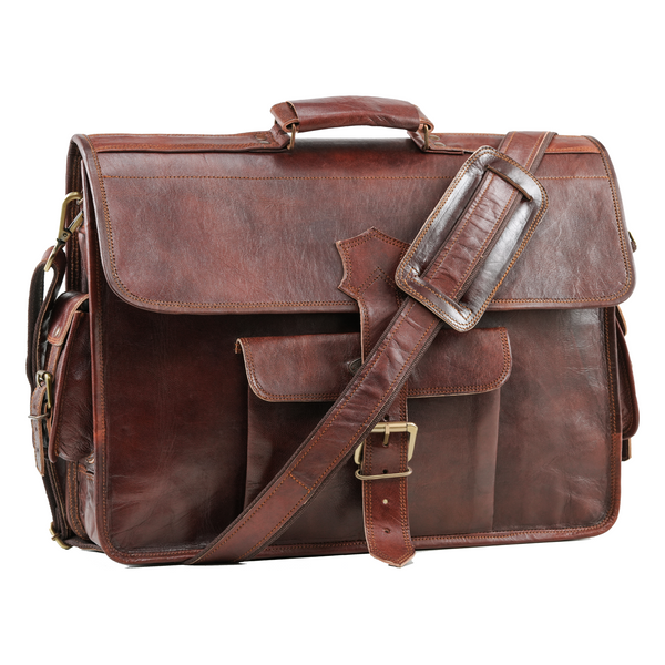The Beacon Vintage Leather Messenger