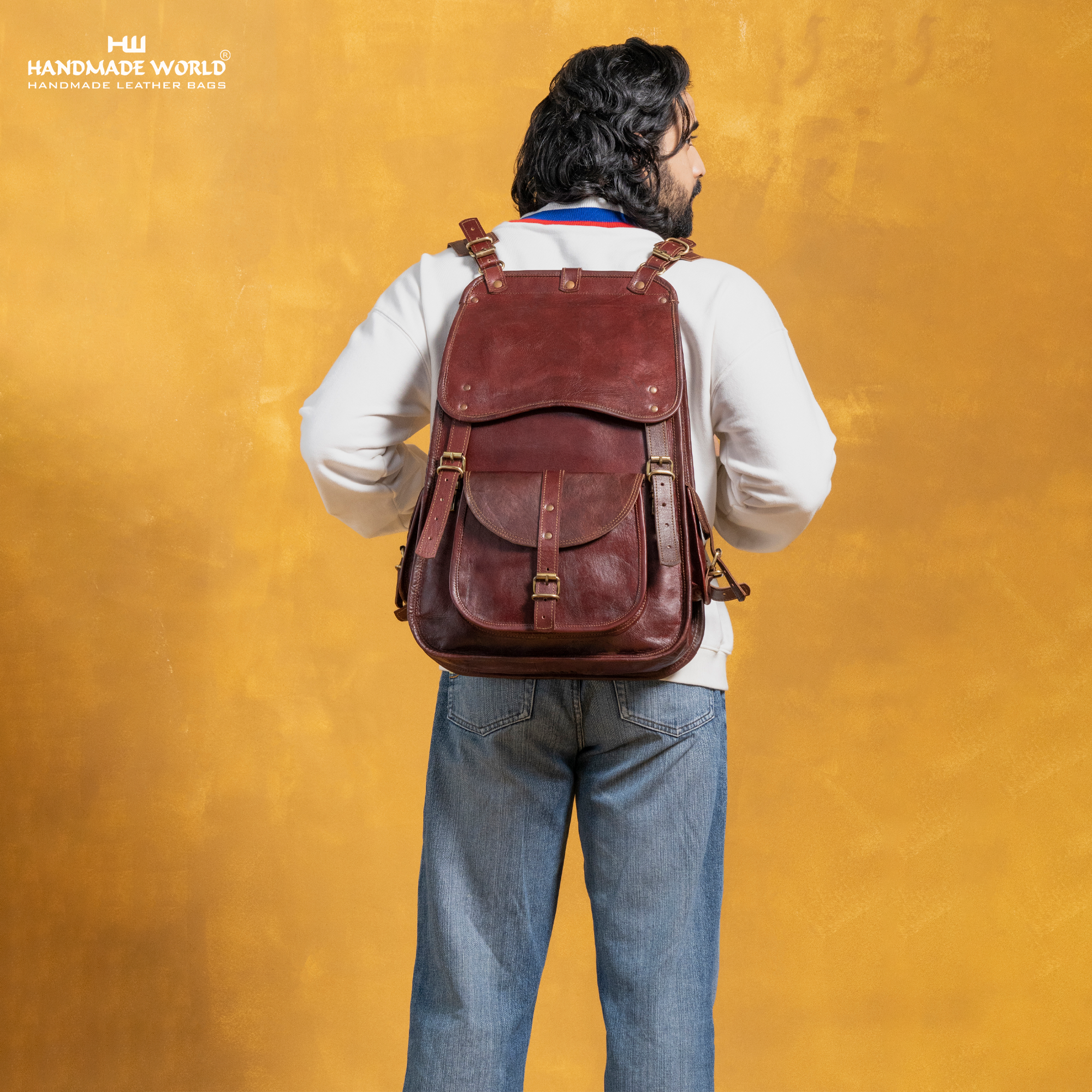 Handmade World Vintage Full Grain 17 Inch Leather Laptop Backpack Casual Bookbag Daypack Camping Travel Rucksack Knapsack For Men Women Handmade World Vintage Full Grain 17 Inch Leather Laptop Backpack Casual Bookbag Daypack Camping Travel Rucksack Knapsack For Men Women