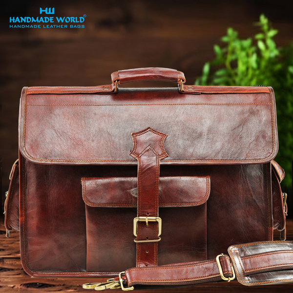 The Beacon Vintage Leather Messenger