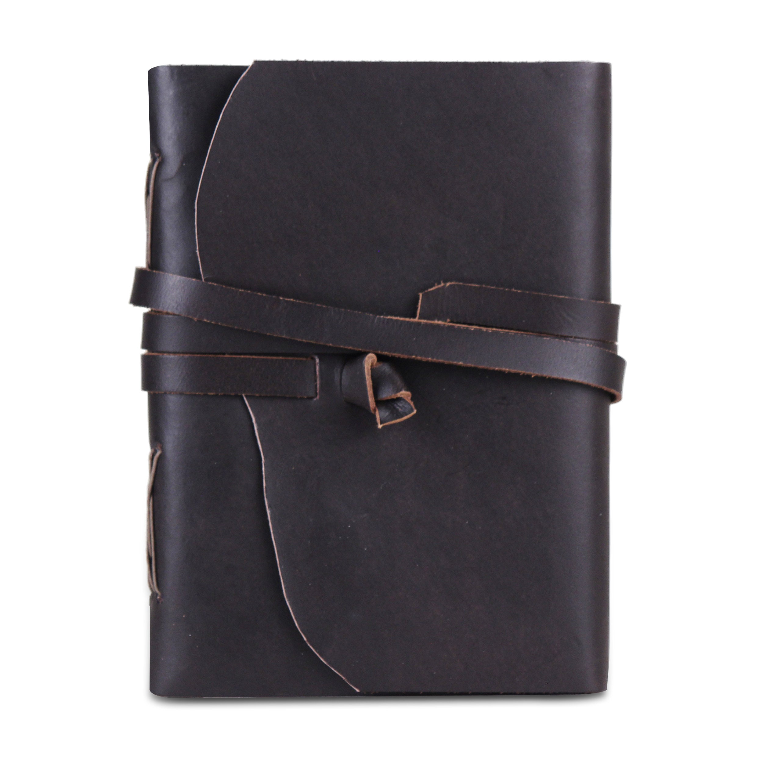Plain Textured Black Knot Strip Notebook Journal