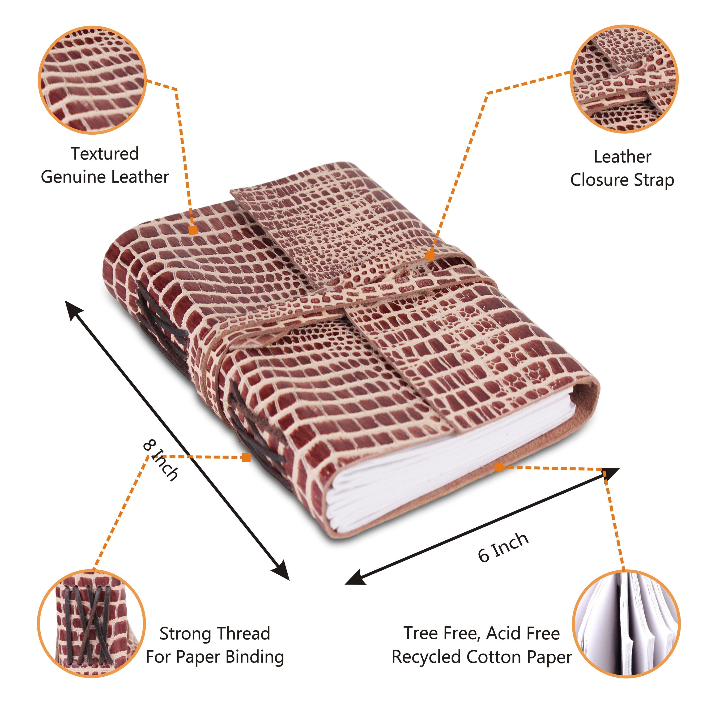 Features Of Genuine Leather Notebook Journal