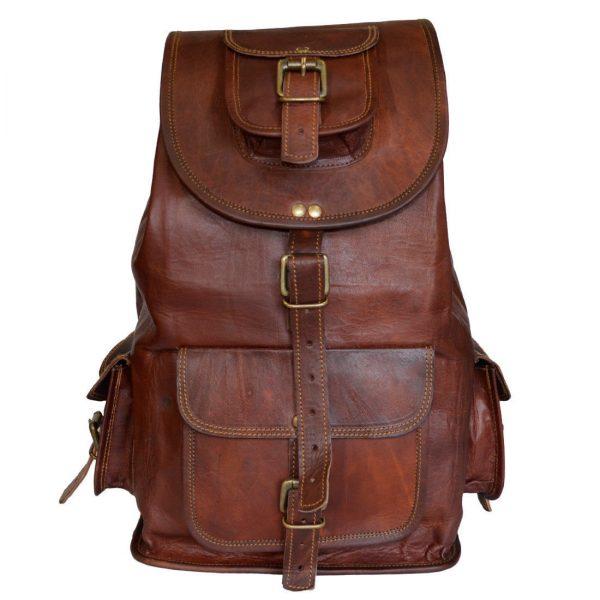 Original Large Leather Casual Travel Backpack Bag