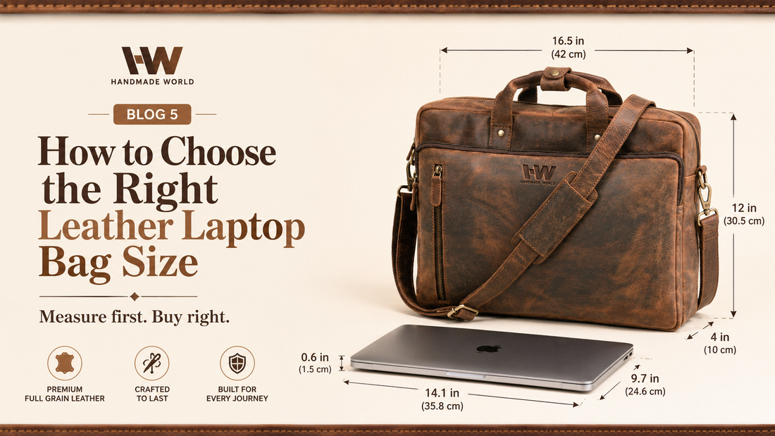 How to Choose the Right Leather Laptop Bag Size