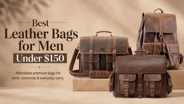 best leather backpacks under 150 Latico Leathers Explorer Laptop Backpack Six exterior Best Leather Bags for Men