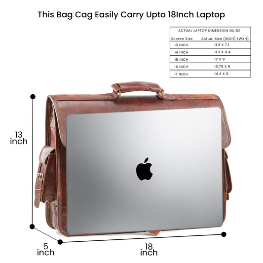 The Beacon Vintage Leather Messenger