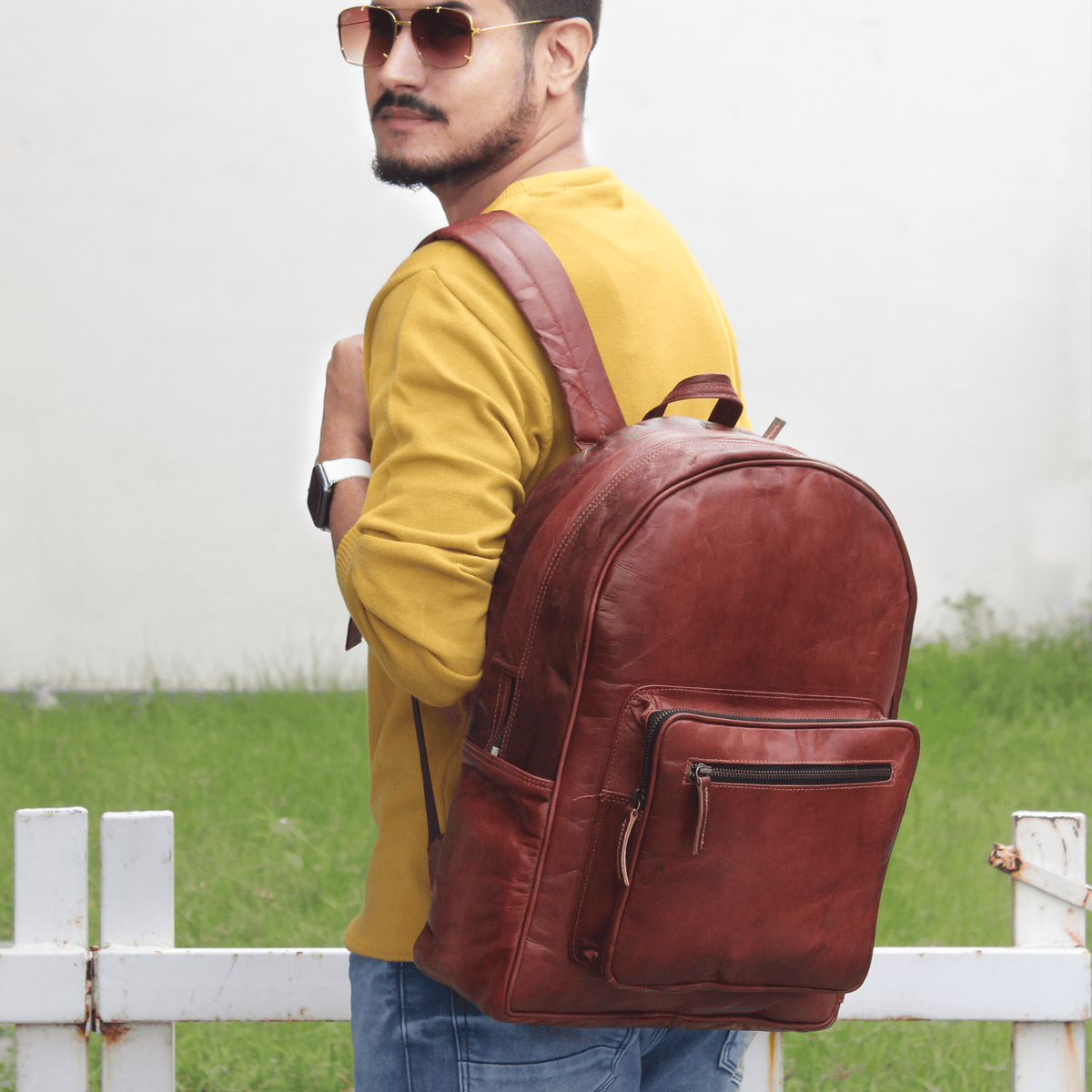 The Apricus | Leather Backpack