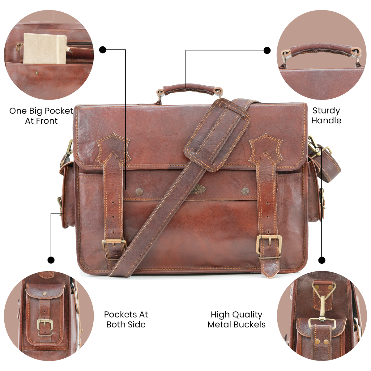The BrownStone Vintage Leather Messenger