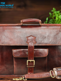 The Beacon Vintage Leather Messenger
