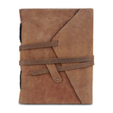 Plain Light Brown Leather Journal Notebook