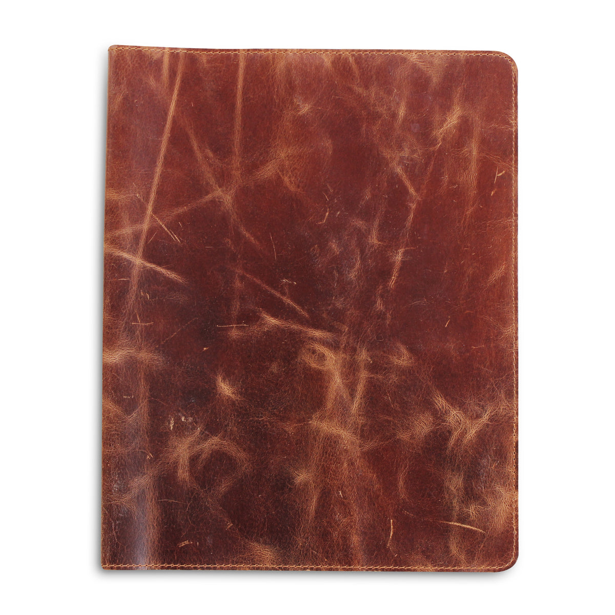 Genuine Full Grain Brown Leather Portfolio