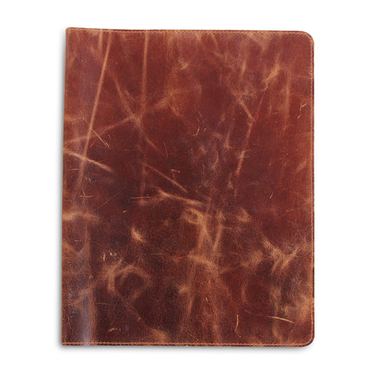 Genuine Full Grain Brown Leather Portfolio