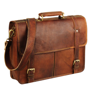 Leather Messenger Bag 15 inch