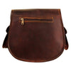 Posterior View of Women's Leather Tote Shoulder Bag