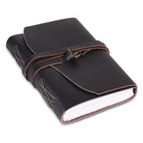 Plain Leather Notebook Journal with Leather Strap