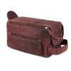 3D view of Genuine Leather Brown Toiletry bag