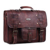 3D view of Leather Messenger Laptop Bag with Adjustable Strap
