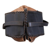 Top Handle Leather Messenger Bag with Adjustable Strap