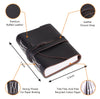 Features of Plain Black Handcrafted Leather Journal Notebook